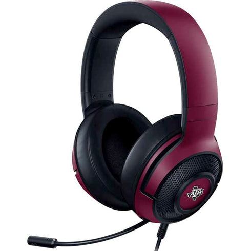 Texas A&M University Black Logo Razer Kraken X Skin
